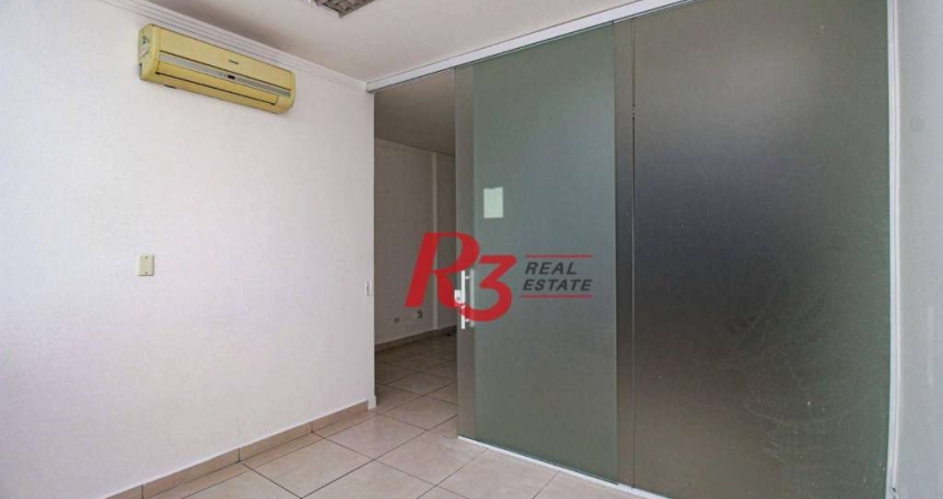 Sala para alugar, 90 m² por R$ 3.600,00/mês - Centro - Santos/SP