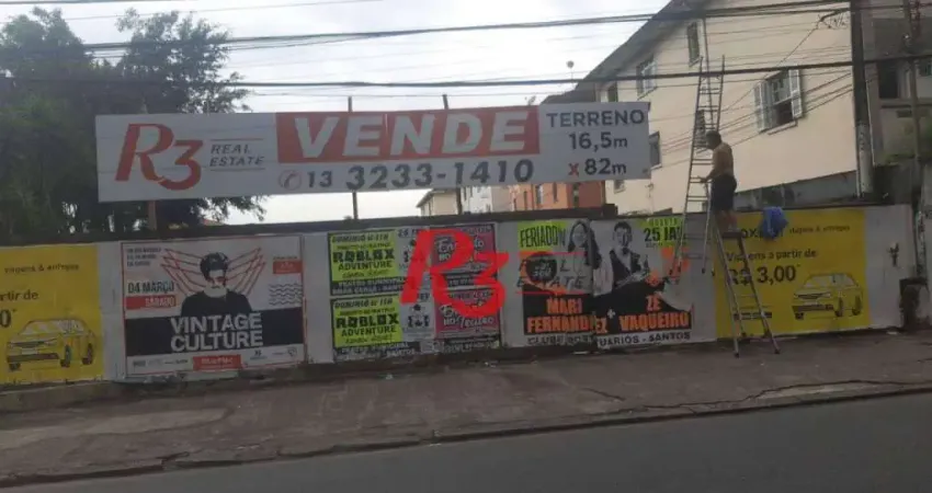 Terreno à venda, 1820 m² por R$ 11.710.000,00 - Boqueirão - Santos/SP