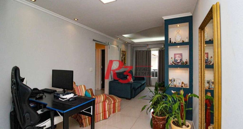 Apartamento com 2 dormitórios à venda, 96 m² por R$ 650.000,00 - Aparecida - Santos/SP