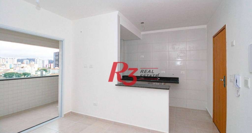 Apartamento à venda, 59 m² por R$ 520.000,00 - Macuco - Santos/SP