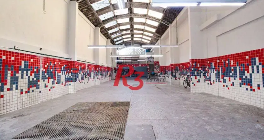 Galpão para alugar, 425 m² por R$ 11.690,00/mês - Vila Nova - Santos/SP