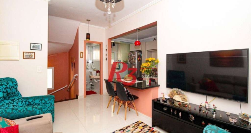 Casa com 2 dormitórios à venda, 100 m² por R$ 750.000,00 - Gonzaga - Santos/SP