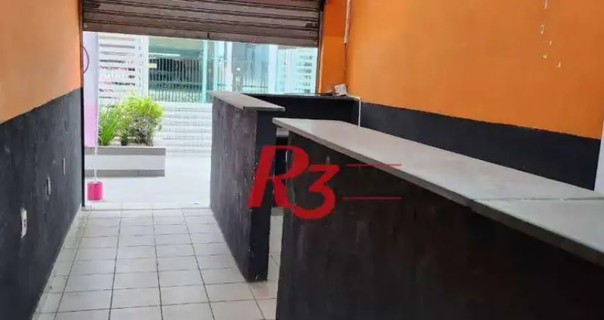 Loja para alugar, 26 m² por R$ 3.000,00/mês - Gonzaga - Santos/SP