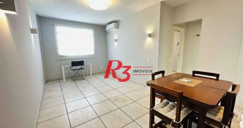 Apartamento com 1 dormitório para alugar, 55 m² por R$ 3.300,02/mês - Gonzaga - Santos/SP