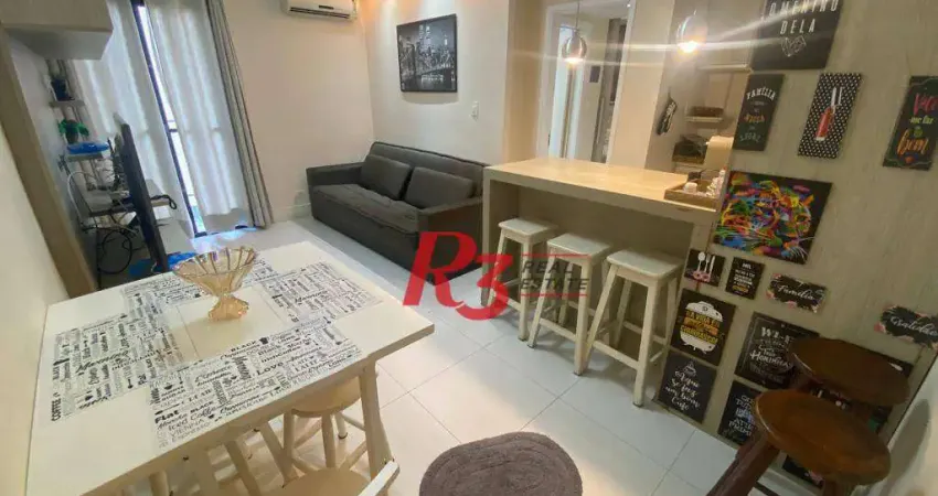 Flat à venda, 45 m² por R$ 320.000,00 - Gonzaga - Santos/SP