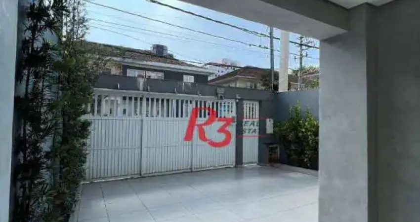Sobrado com 4 suítes à venda, 240 m² por R$ 2.700.000 - Boqueirão - Santos/SP