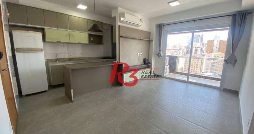 Apartamento, 71 m² - venda por R$ 1.325.000,00 ou aluguel por R$ 6.800,00/mês - Gonzaga - Santos/SP