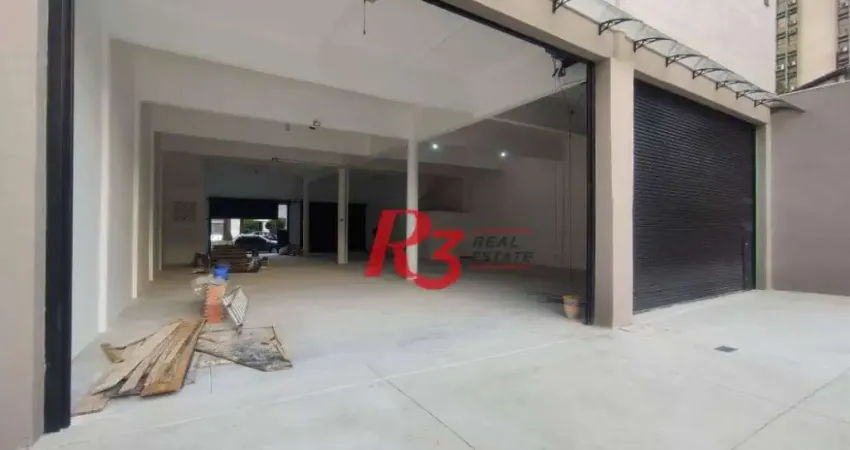 Loja para alugar, 800 m² por r$ 38.300,00/mês - vila matias - santos/sp