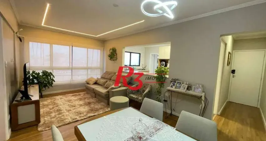 Apartamento à venda, 98 m² por r$ 830.000,00 - embaré - santos/sp