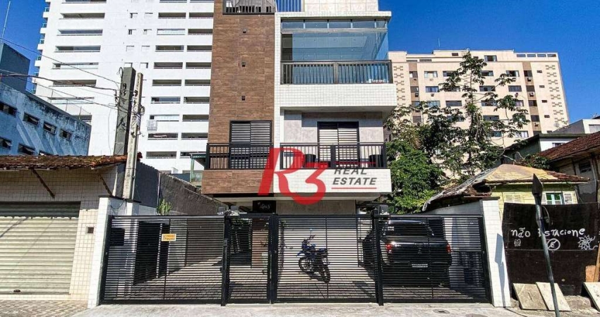 Sobrado com 2 dormitórios à venda, 92 m² por R$ 550.000,00 - Marapé - Santos/SP