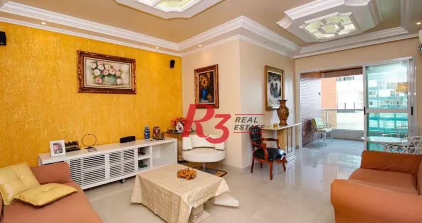 Apartamento com 2 dormitórios à venda, 115 m² por R$ 1.380.000,00 - Embaré - Santos/SP