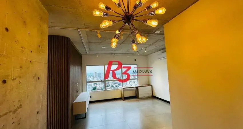 Apartamento com 1 dormitório à venda, 70 m² por R$ 960.000,00 - Embaré - Santos/SP