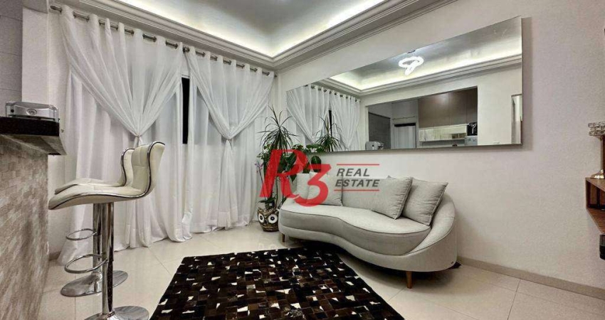 Apartamento com 1 dormitório à venda, 50 m² por R$ 266.000,00 - Centro - São Vicente/SP