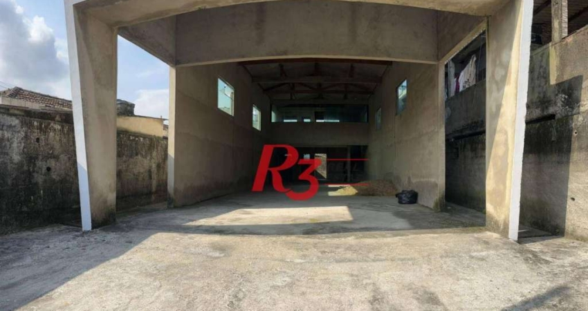 Galpão, 150 m² - venda por R$ 600.000,00 ou aluguel por R$ 5.641,75/mês - Vila Margarida - São Vicente/SP