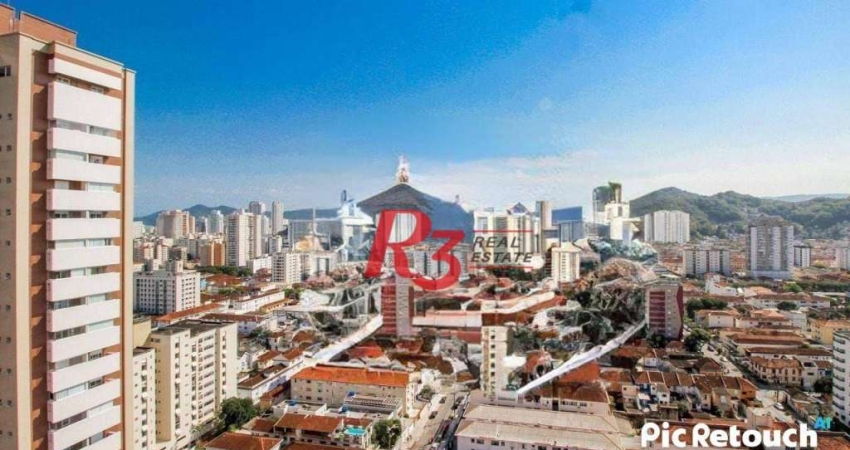 Apartamento com 1 dormitório à venda, 40 m² por R$ 590.000,00 - Campo Grande - Santos/SP