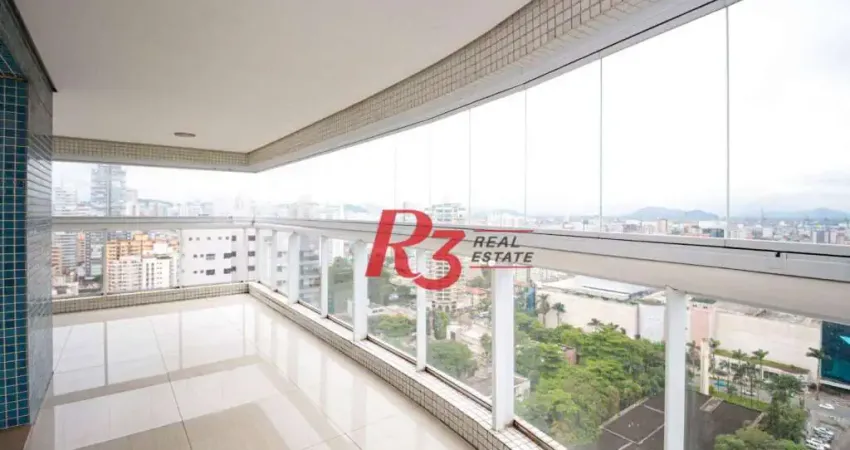 Apartamento com 4 dormitórios à venda, 255 m² por r$ 4.900.000,00 - aparecida - santos/sp