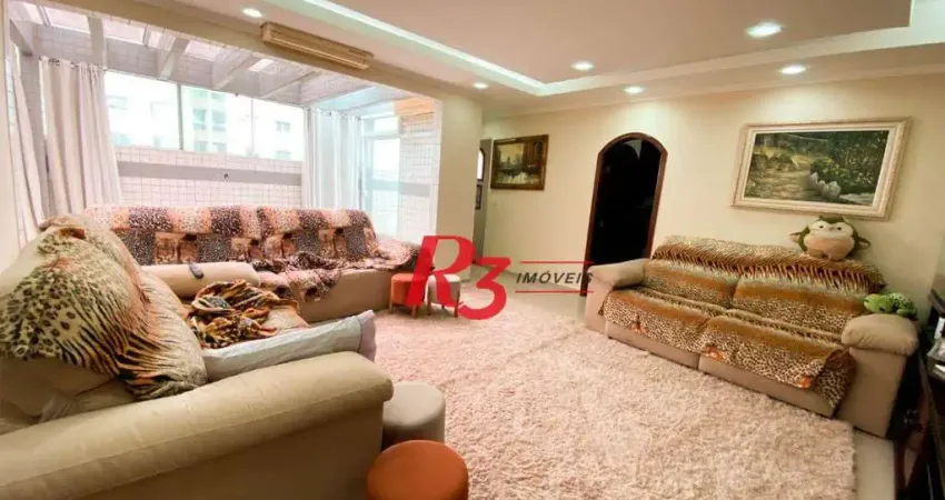 Cobertura com 5 dormitórios, 353 m² - venda por r$ 2.750.000,00 ou aluguel por r$ 15.000,00/mês - embaré - santos/sp