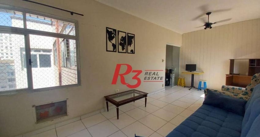 Apartamento com 1 dormitório à venda, 44 m² por R$ 265.000,00 - José Menino - Santos/SP