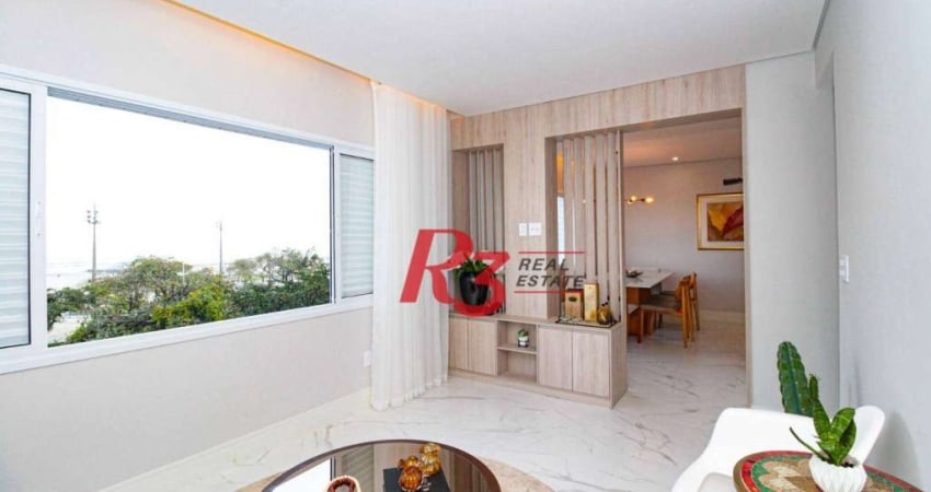 Apartamento, 130 m² - venda por R$ 999.999,00 ou aluguel por R$ 8.520,00/mês - Gonzaga - Santos/SP