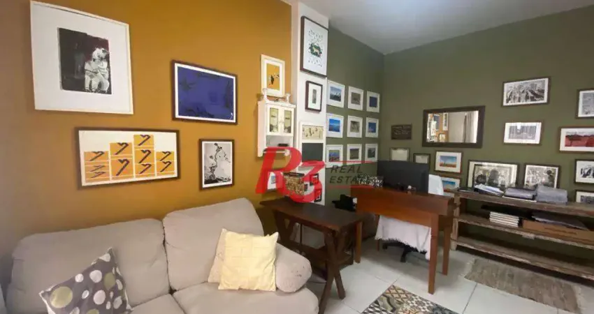 Apartamento com 1 dormitório à venda, 55 m² por r$ 445.000,00 - boqueirão - santos/sp