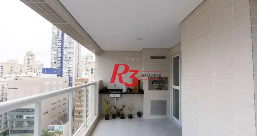 Apartamento com 2 suítes à venda, 87 m² por r$ 1.430.000 - gonzaga - santos/sp