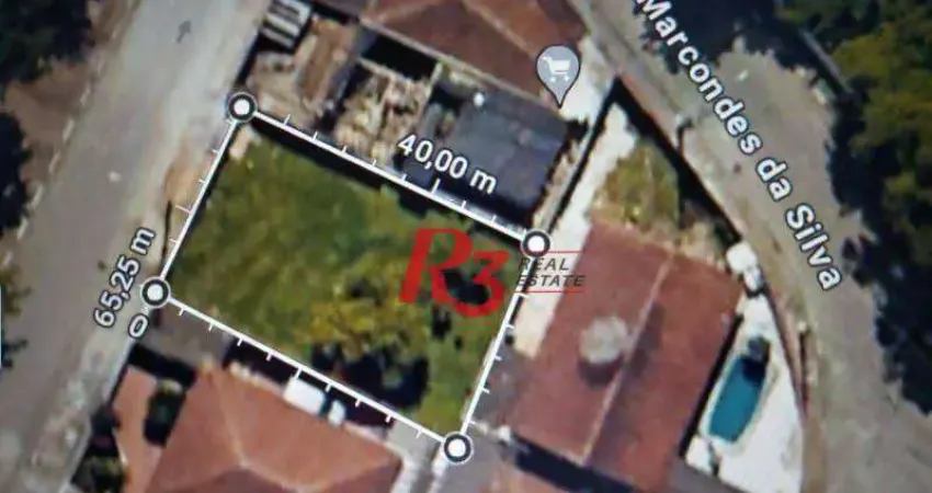 Terreno à venda, 240 m² por R$ 480.000,00 - Vila Cascatinha - São Vicente/SP