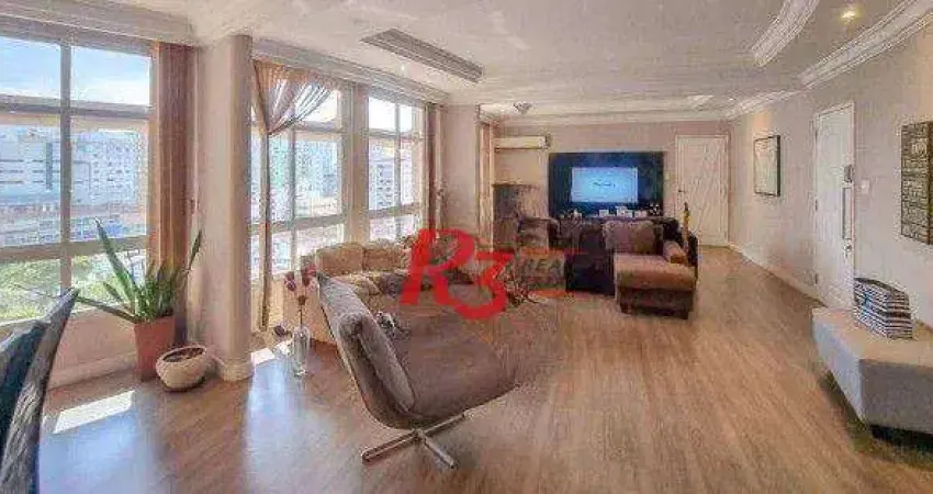 Apartamento com 3 dormitórios à venda, 240 m² por R$ 1.440.000,00 - Ponta da Praia - Santos/SP