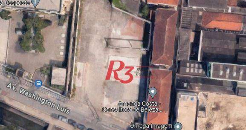 Terreno, 1600 m² - venda por R$ 8.580.000,00 ou aluguel por R$ 40.000,00/mês - Vila Matias - Santos/SP