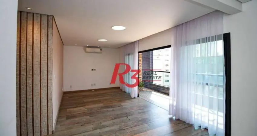 Apartamento com 3 dormitórios, 190 m² - venda por R$ 1.800.000,00 ou aluguel por R$ 8.500,00/mês - Ponta da Praia - Santos/SP