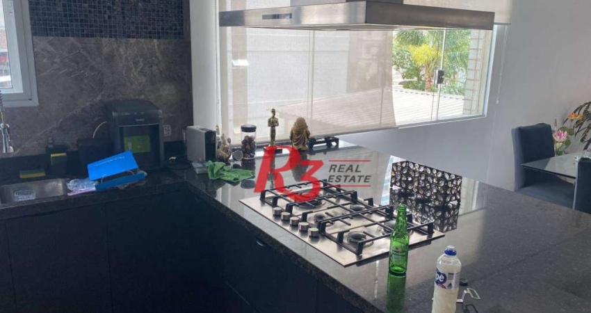 Cobertura com 5 dormitórios à venda, 406 m² por R$ 3.500.000,00 - Aparecida - Santos/SP