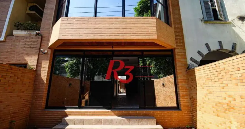 Sobrado para alugar, 240 m² por R$ 23.659,11/mês - Gonzaga - Santos/SP