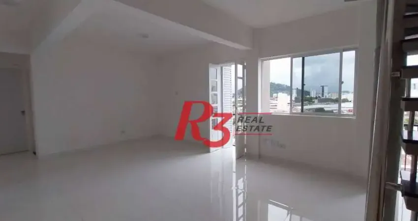 Cobertura com 2 dormitórios à venda, 137 m² por R$ 905.000,00 - Vila Belmiro - Santos/SP