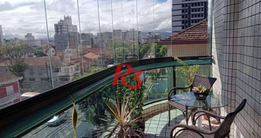 Apartamento à venda, 150 m² por R$ 1.090.000,00 - Embaré - Santos/SP