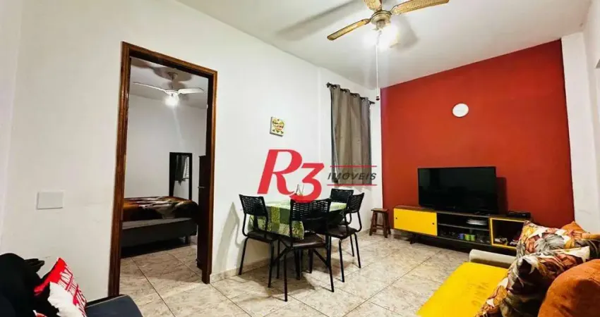 Apartamento com 1 dormitório à venda, 59 m² por R$ 320.000,00 - Gonzaga - Santos/SP