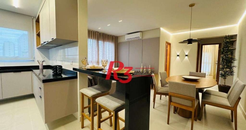 Apartamento à venda, 77 m² por R$ 827.475,00 - Aparecida - Santos/SP