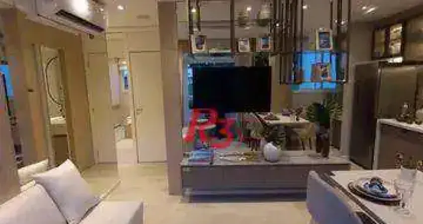 Apartamento com 2 dormitórios à venda, 42 m² por r$ 320.000,00 - jabaquara - santos/sp