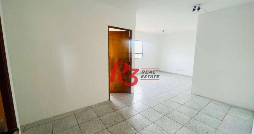 Sala para alugar, 50 m² por R$ 2.700,00/mês - Embaré - Santos/SP