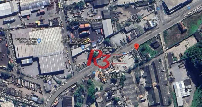 Terreno comercial à venda na Avenida Nossa Senhora de Fátima, 233, Saboó, Santos