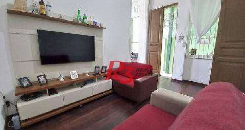 Casa com 1 dormitório à venda, 212 m² por R$ 320.000,00 - Centro - Santos/SP