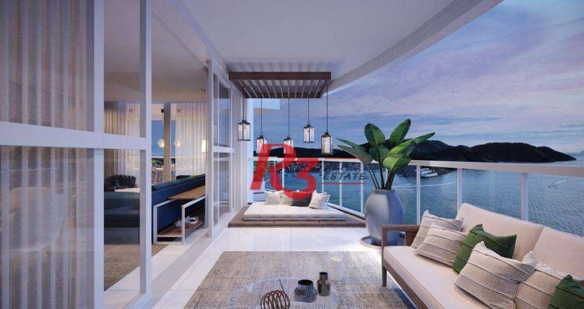 Apartamento com 3 dormitórios à venda, 227 m² por R$ 5.150.000,00 - Ponta da Praia - Santos/SP
