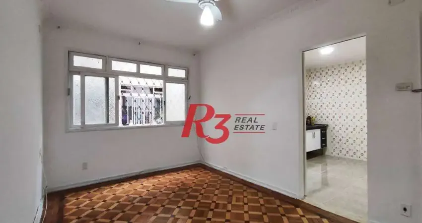 R3 REAL ESTATE VENDE! Apartamento de 2 dormitórios com 70 m² por R$ 300.000 - Marapé - Santos/SP