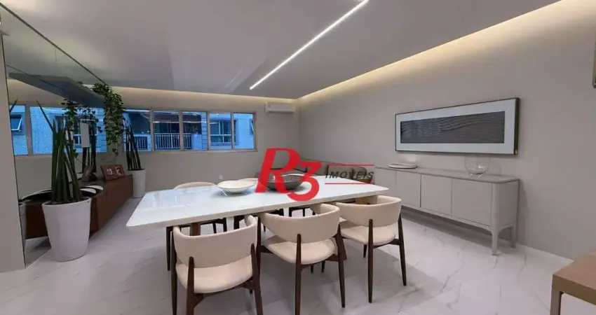 Apartamento com 3 dormitórios à venda, 149 m² por R$ 2.100.000,00 - Boqueirão - Santos/SP