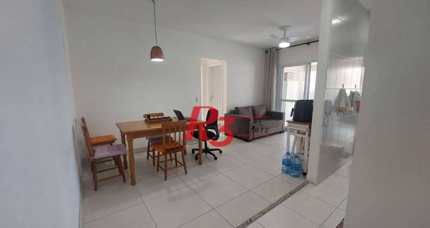 Apartamento com 2 dormitórios à venda, 66 m² por R$ 690.000,00 - José Menino - Santos/SP