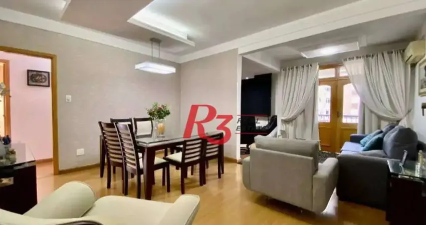 Apartamento com 3 dormitórios à venda, 118 m² por R$ 880.000,00 - Ponta da Praia - Santos/SP