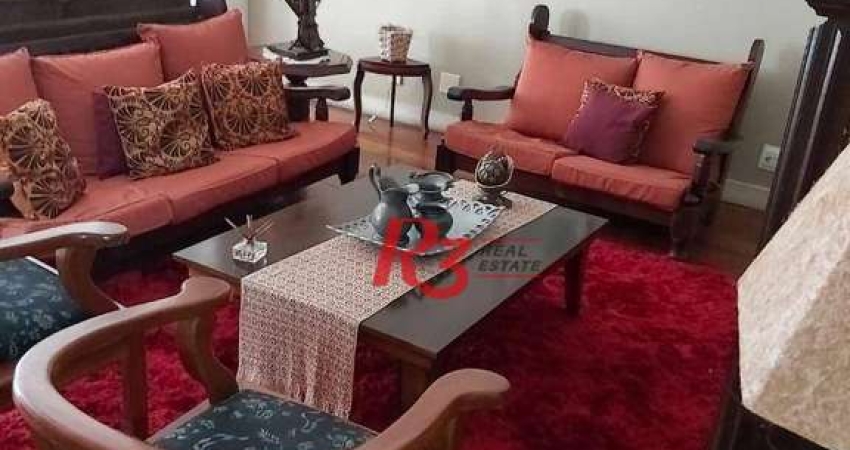 Apartamento com 4 dormitórios à venda, 301 m² por R$ 1.800.000,00 - Boqueirão - Santos/SP
