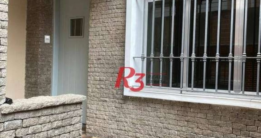 Casa para alugar, 120 m² por R$ 7.315,00/mês - Embaré - Santos/SP