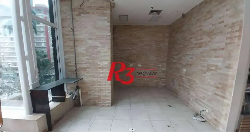 Loja, 29 m² - venda por r$ 320.000,00 ou aluguel por r$ 6.200,02/mês - gonzaga - santos/sp