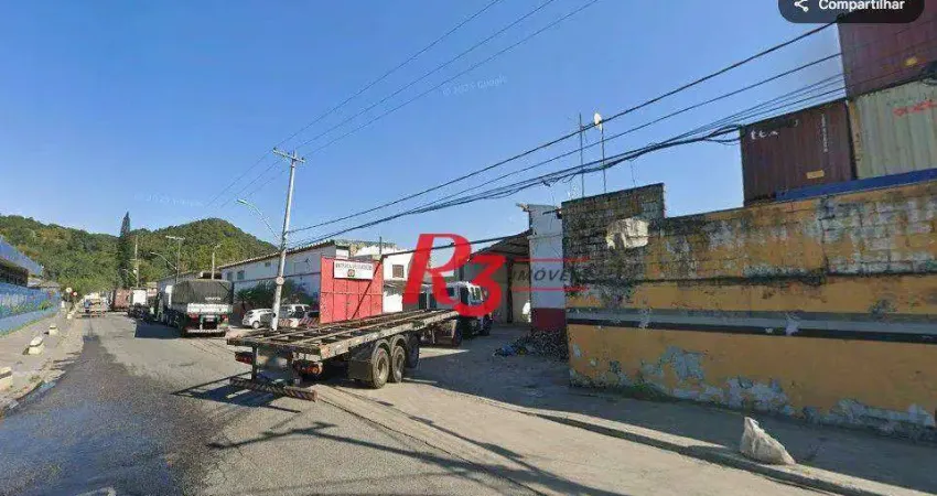 Terreno à venda, 11116 m² por r$ 79.000.000,00 - chico de paula - santos/sp