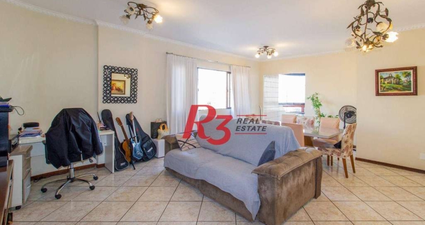 Apartamento com 3 dormitórios à venda, 137 m² por R$ 843.000,00 - Ponta da Praia - Santos/SP