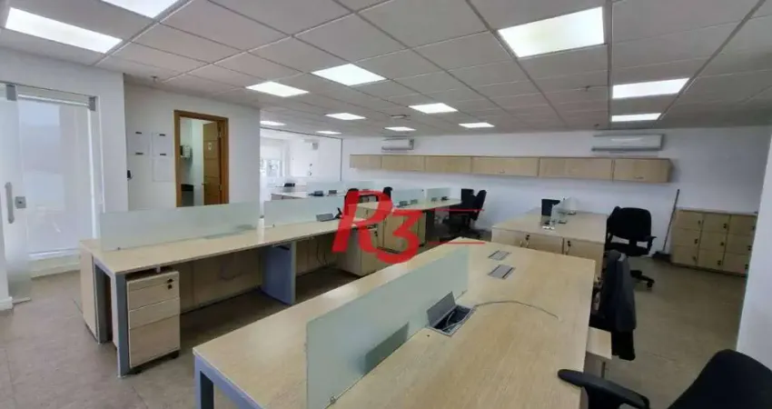 Sala para alugar, 180 m² por R$ 12.000,02/mês - Centro - Santos/SP